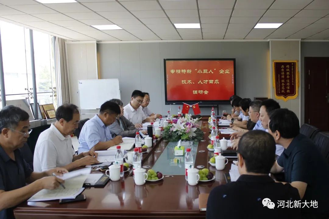 专精特新“小巨人”企业手艺、人才需求调研组到河北拉斯维加斯9888调研