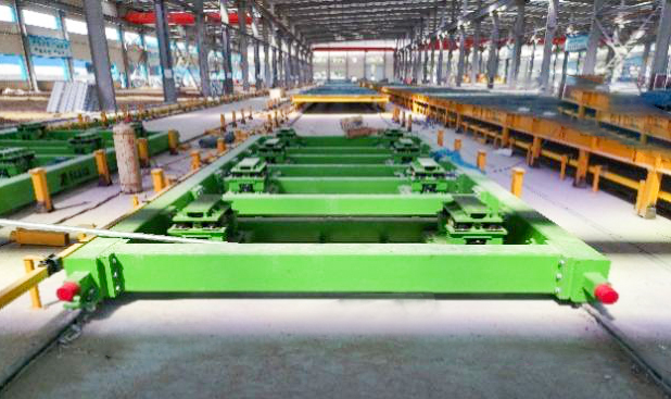 牢靠模台柔性生产系统的应用|河南清水二期正式投产